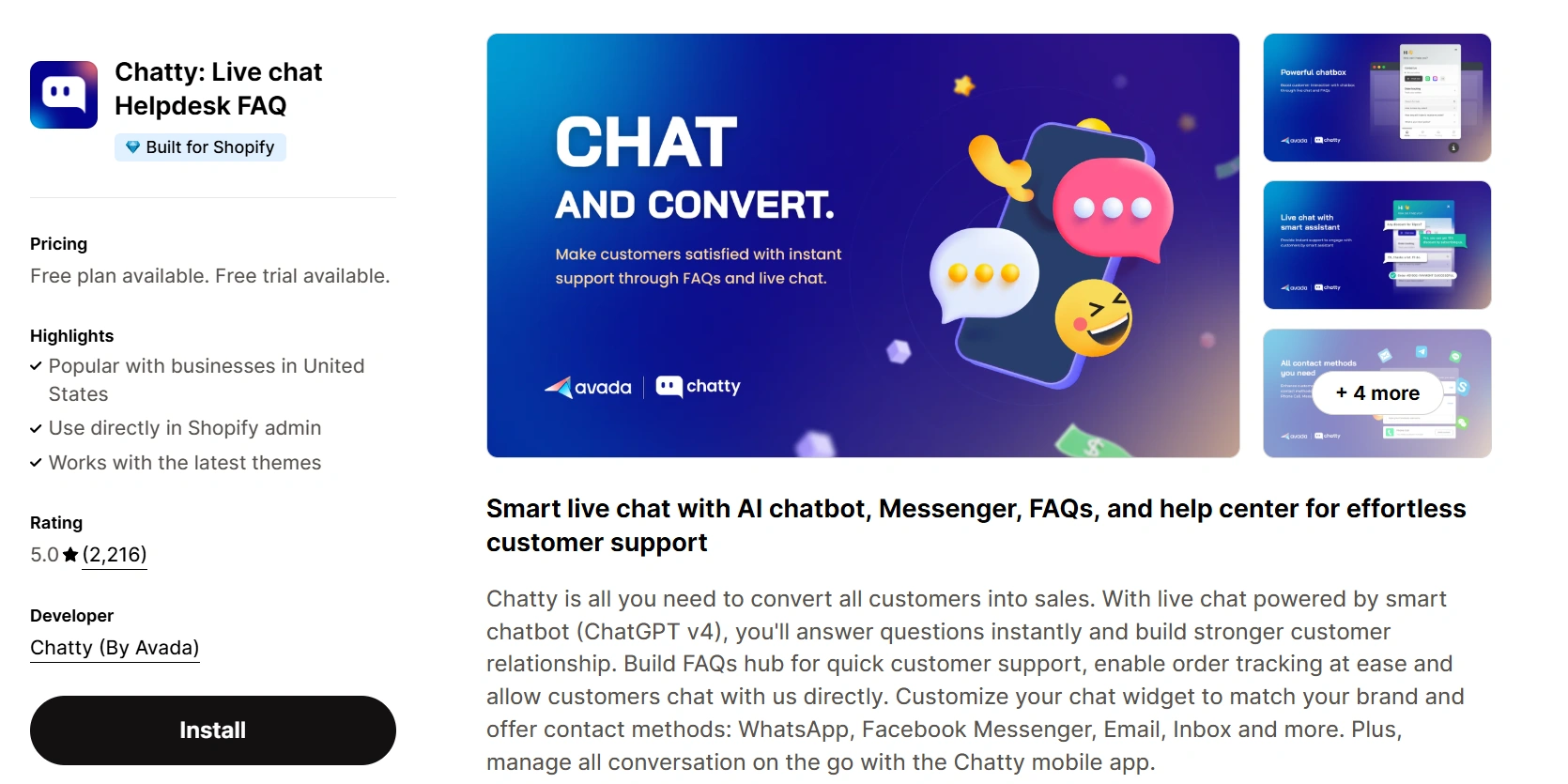 Chatty: Live Chat Helpdesk FAQ